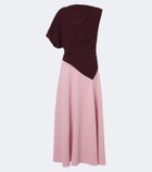 Roksanda Oryn draped asymmetric crêpe midi dress
