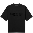Fear of God ESSENTIALS Men's Spring Kids Crew Neck T-Shirt in Jet Black