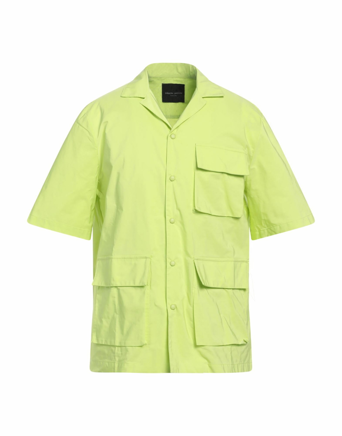 Roberto Collina Mens Shirt Lime in Green