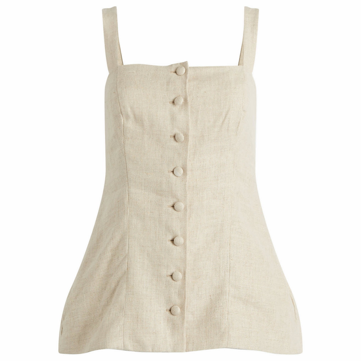 Faithfull The Brand Women's Corbiere Linen Vest in Oatmeal