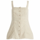 Faithfull The Brand Women's Corbiere Linen Vest in Oatmeal