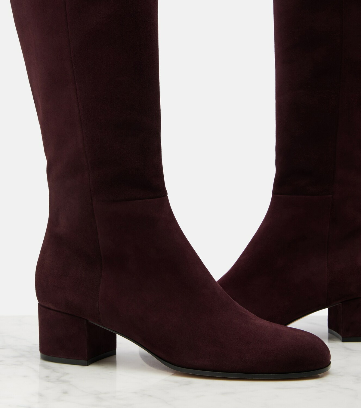 Gianvito Rossi Joelle suede knee-high boots