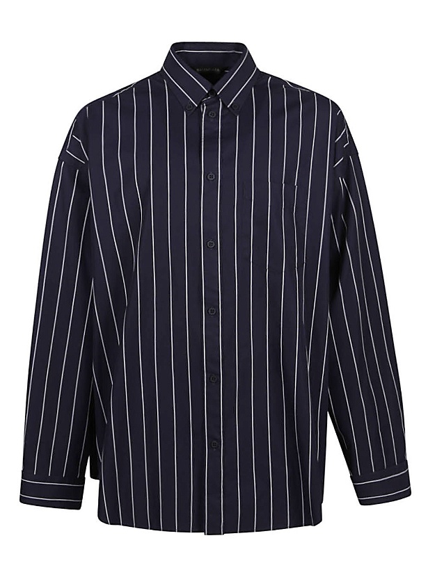 Photo: BALENCIAGA - Striped Cotton Shirt
