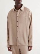 The Elder Statesman - Wool and Cashmere-Blend Shirt - Neutrals