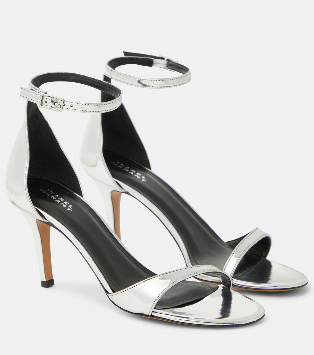 Isabel Marant Silver-toned leather heels Isabel Marant