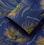 Dolce & Gabbana - Slim-Fit Printed Silk-Twill Shirt - Blue