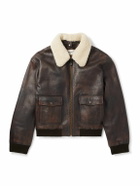 CELINE - Shearling Jacket - Brown
