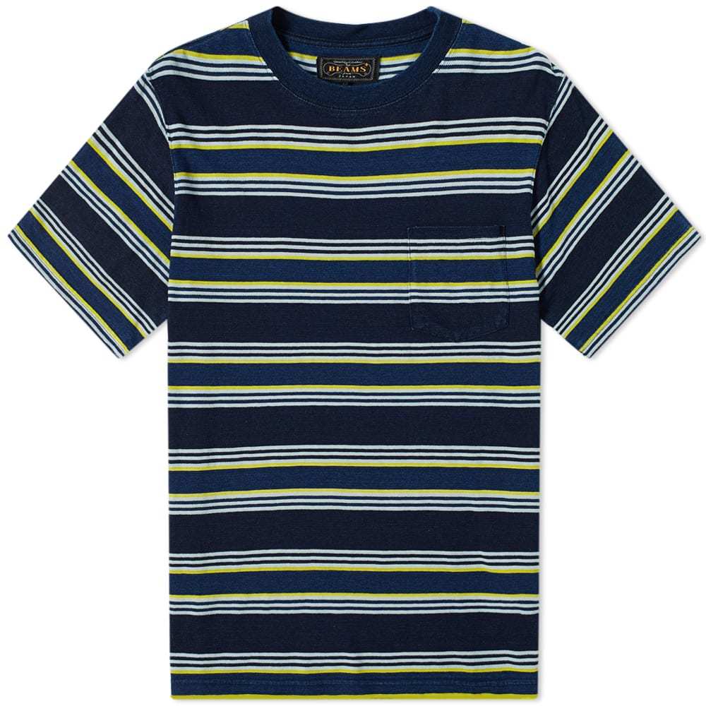 Beams Plus Multi Stripe Pocket Tee Beams F