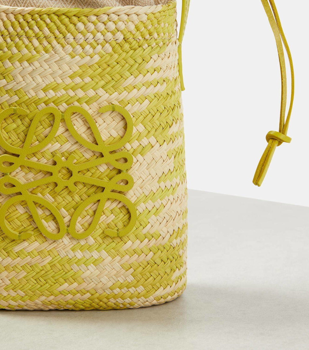 Loewe Square Mini raffia bucket bag Loewe