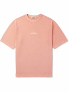 Stone Island - Logo-Print Cotton-Jersey T-Shirt - Orange