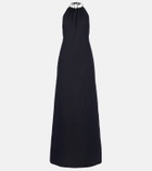 Nili Lotan Lelia halterneck linen maxi dress