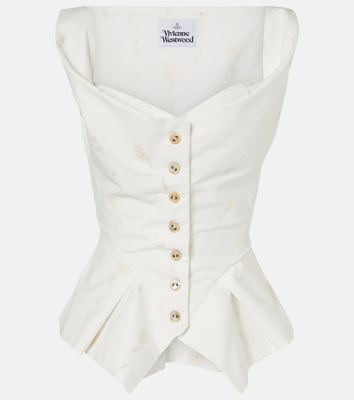 Vivienne Westwood Monday floral cotton-blend vest