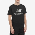 New Balance Men's Essentials Celebrate Split Logo T-Shirt in Black