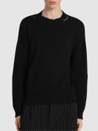 MARNI Logo Cotton Knit Boxy Sweater