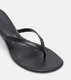 Amina Muaddi Juliette leather thong sandals