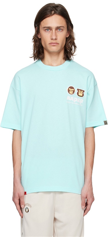 Photo: AAPE by A Bathing Ape Blue Patch T-Shirt