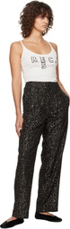 Bode Black Glitter Murray Trousers