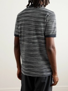 Missoni - Space-Dyed Cotton-Piqué Polo Shirt - Black