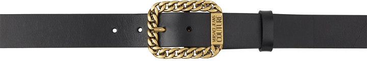 Photo: Versace Jeans Couture Black Curb Chain Belt