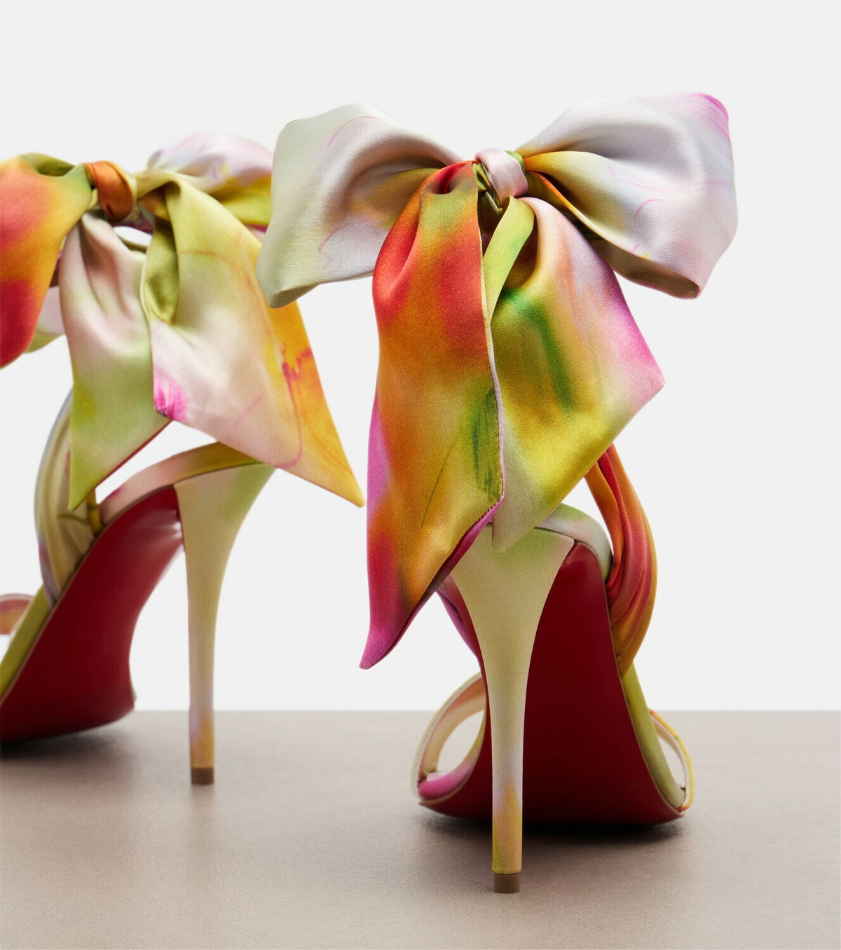 Christian Louboutin Miss Z Sandal Du Désert satin sandals