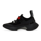 Palm Angels Black and Red Recovery Sneakers