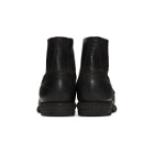Guidi Black Soldato Front-Zip Boots