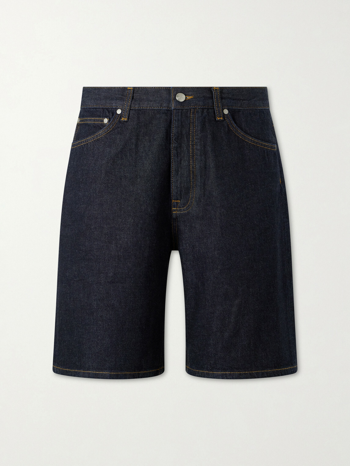 NN07 - Otis Straight-Leg Organic Denim Shorts - Blue