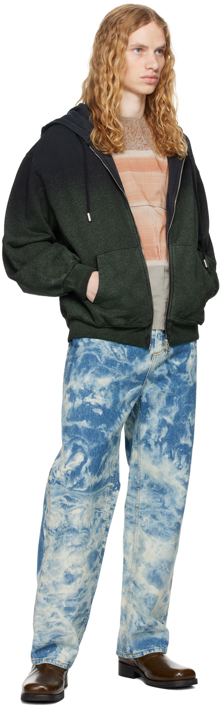Eckhaus Latta Blue Baggy Jeans