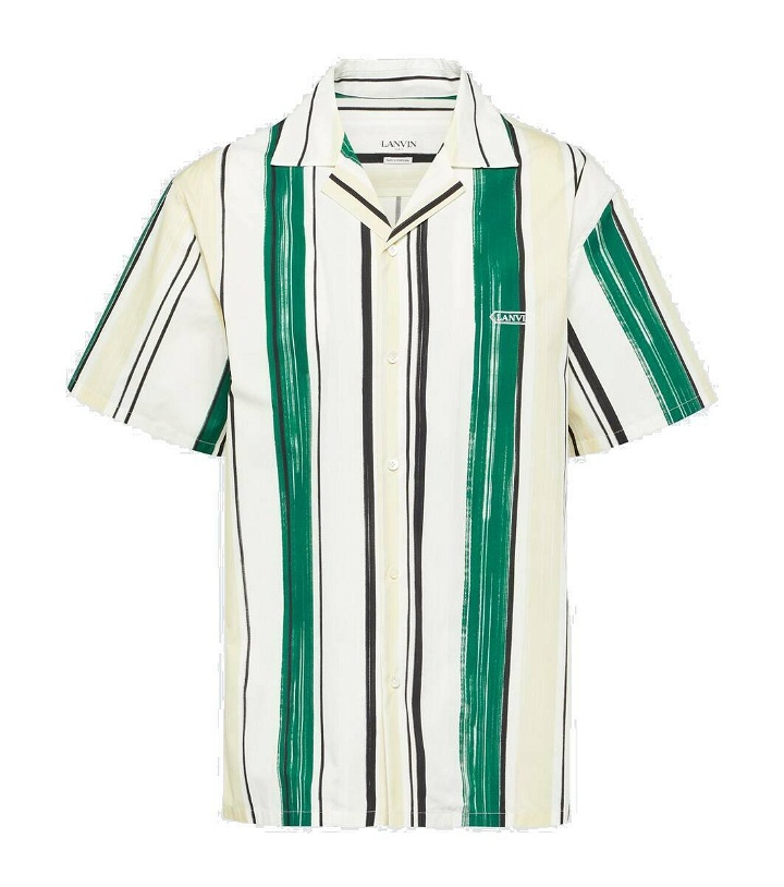 Photo: Lanvin Striped cotton bowling shirt