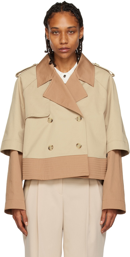Photo: BOSS Beige Double Breasted Jacket