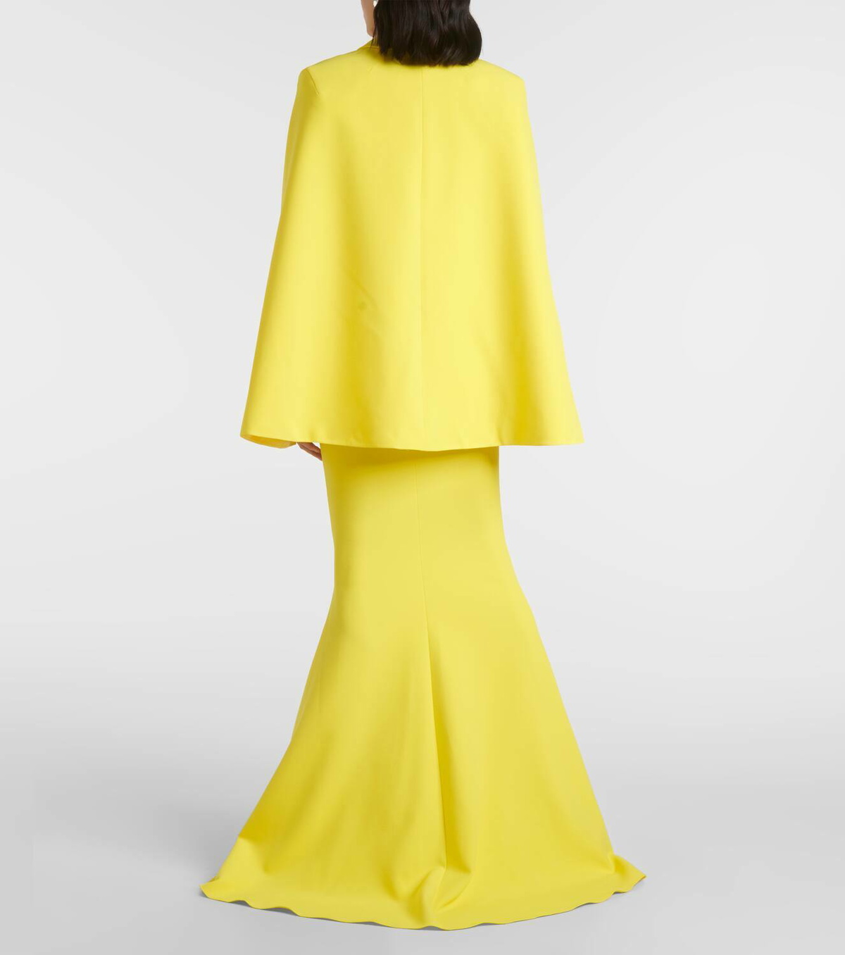 Safiyaa Hadley caped crêpe blazer