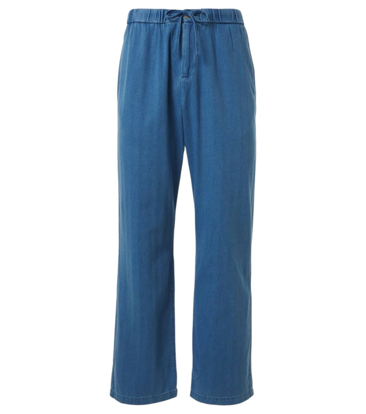 Photo: Frescobol Carioca Rocha herringbone cotton twill wide-leg pants