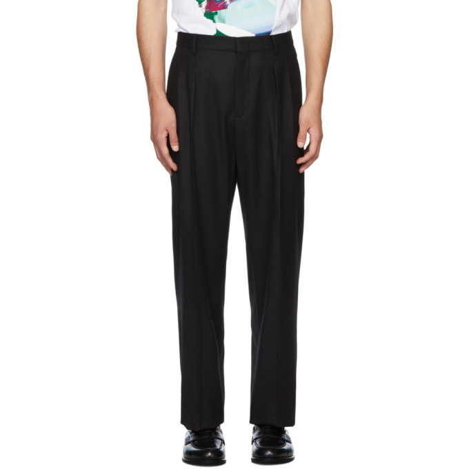 Photo: Valentino Black Undercover Edition Ninety Pleated Trousers