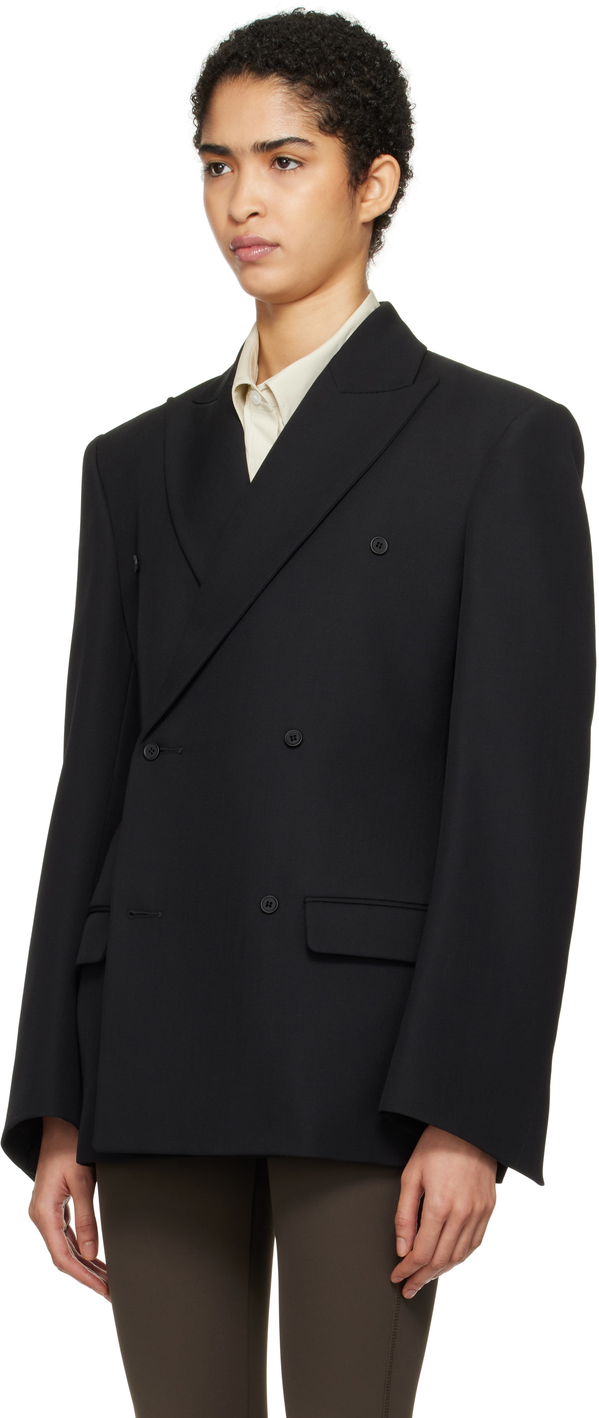 Carven Black Tailored Blazer