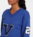 Valentino Embroidered cotton jersey sweatshirt