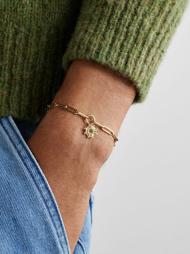 Photo: Foundrae - L'Eternelle Gold and Enamel Chain Bracelet