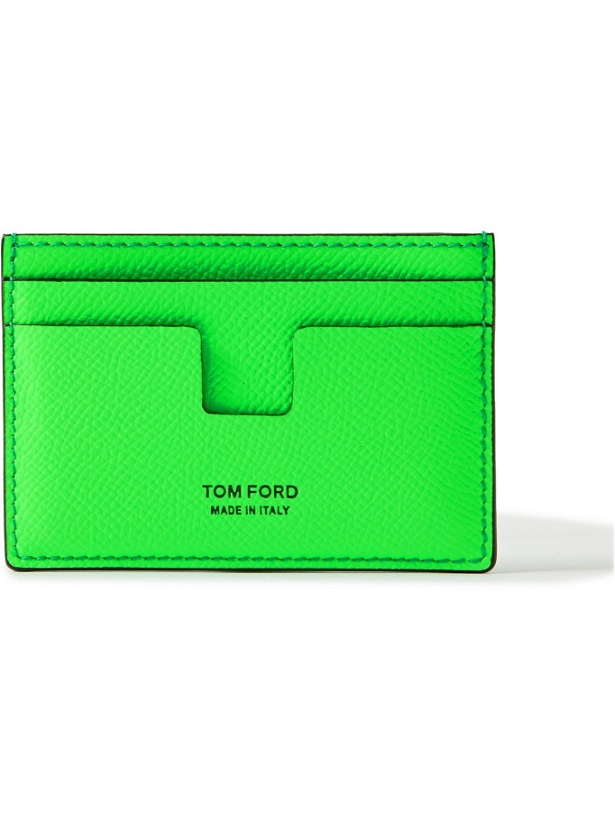Photo: TOM FORD - Full-Grain Leather Cardholder - Green