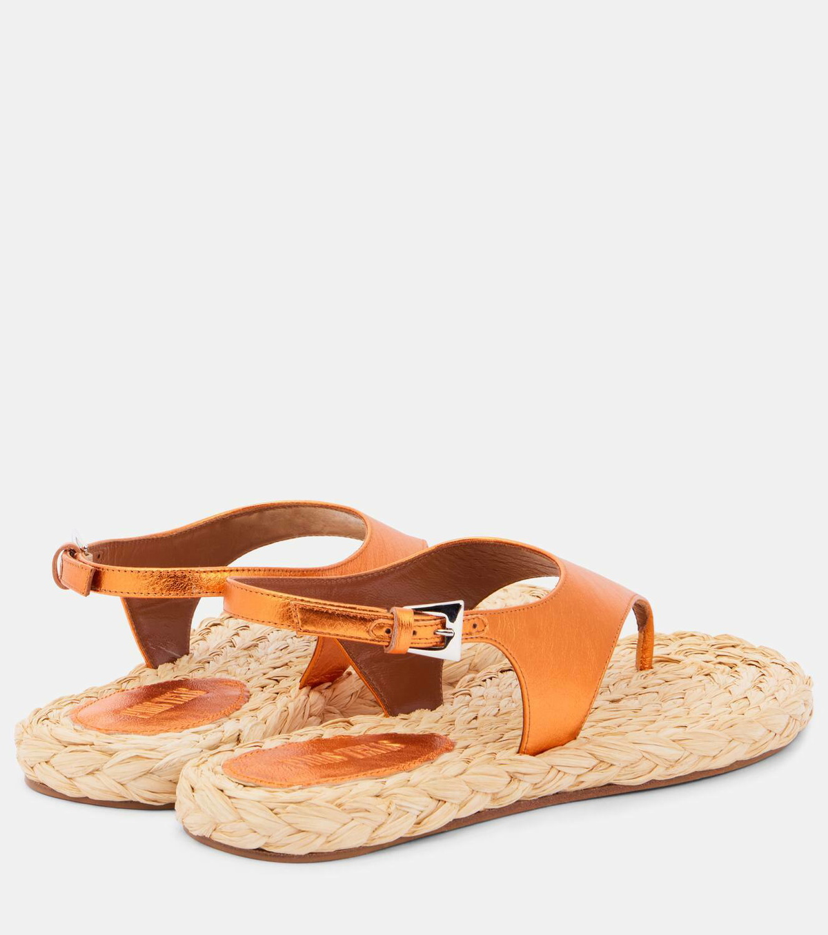Paris Texas Amalfi metallic leather thong sandals