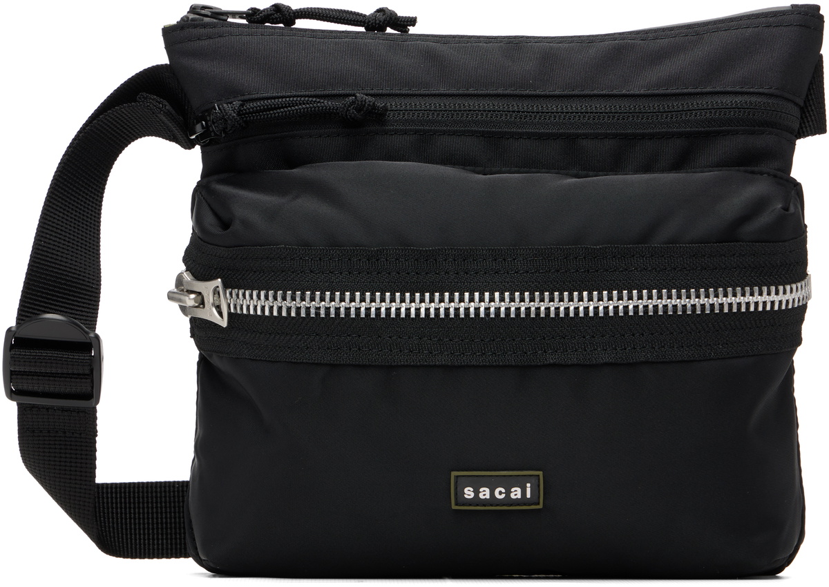 Sacai x Porter Nylon Wallet in Black Sacai