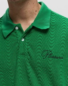 Pleasures Zen Terry Boxy Polo Green - Mens - Polos