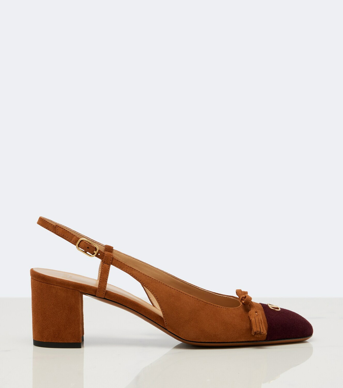 Valentino Garavani Valet Du Roi leather slingback pumps