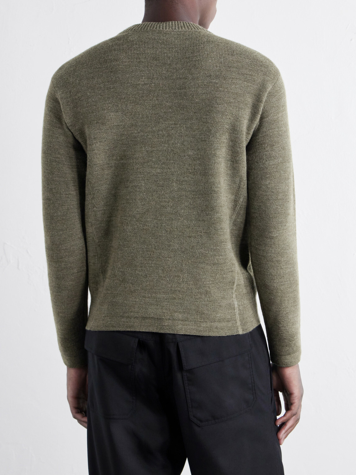 Moncler Grenoble - Logo-Appliquéd Virgin Wool-Blend Base Layer - Green