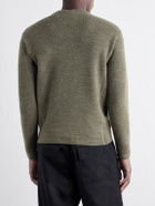 Moncler Grenoble - Logo-Appliquéd Virgin Wool-Blend Base Layer - Green