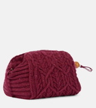 Loro Piana - Puffy Pouch knitted clutch