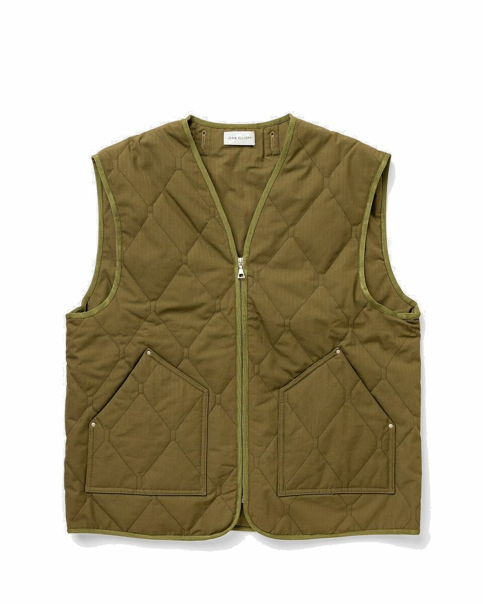 Photo: John Elliott Paneled Deck Jacket Liner Vest Green - Mens - Vests