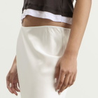 LESET Women's Barb Slip Skirt in Optic White