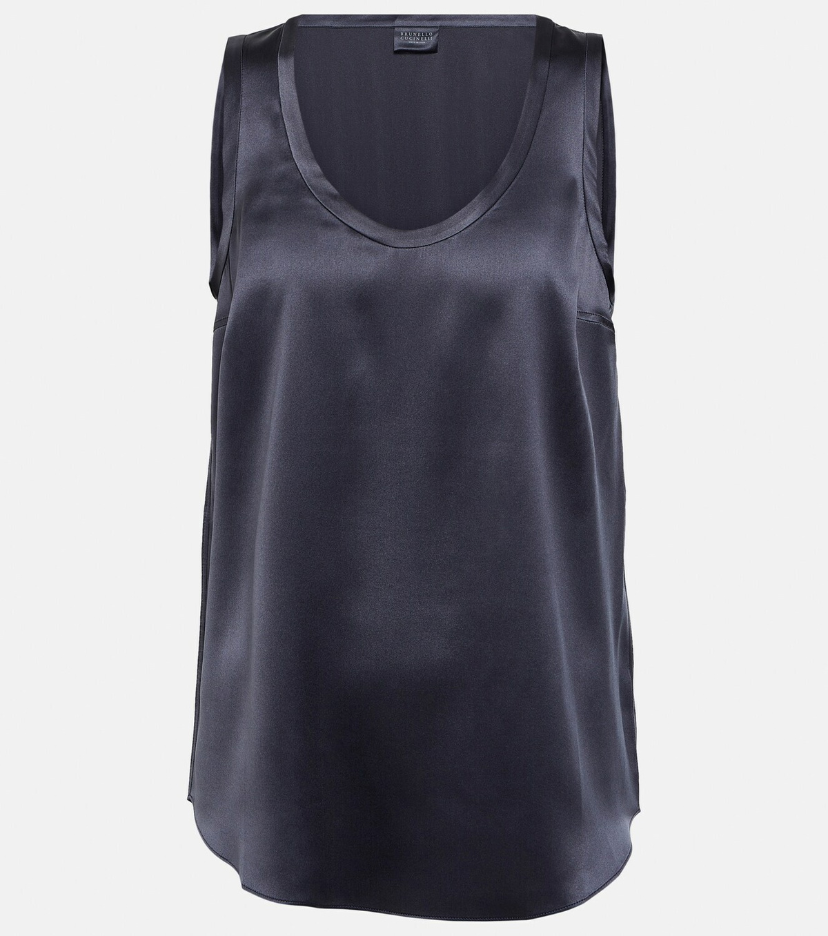 Brunello Cucinelli Silk-blend tank top