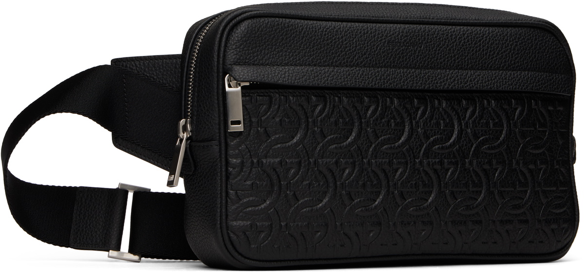 Ferragamo Black Gancini Belt Bag