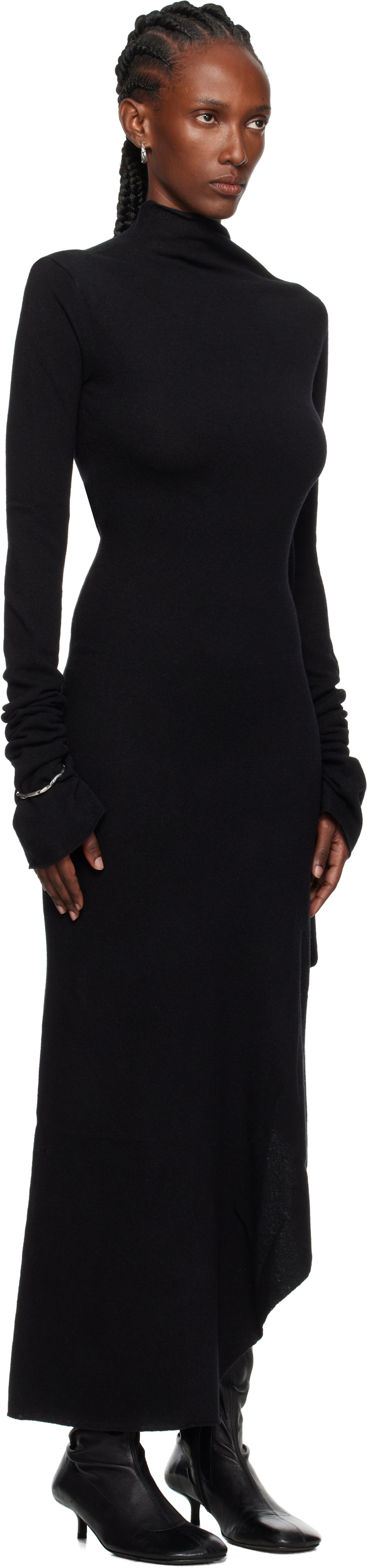 Ann Demeulemeester Black Vabu Maxi Dress
