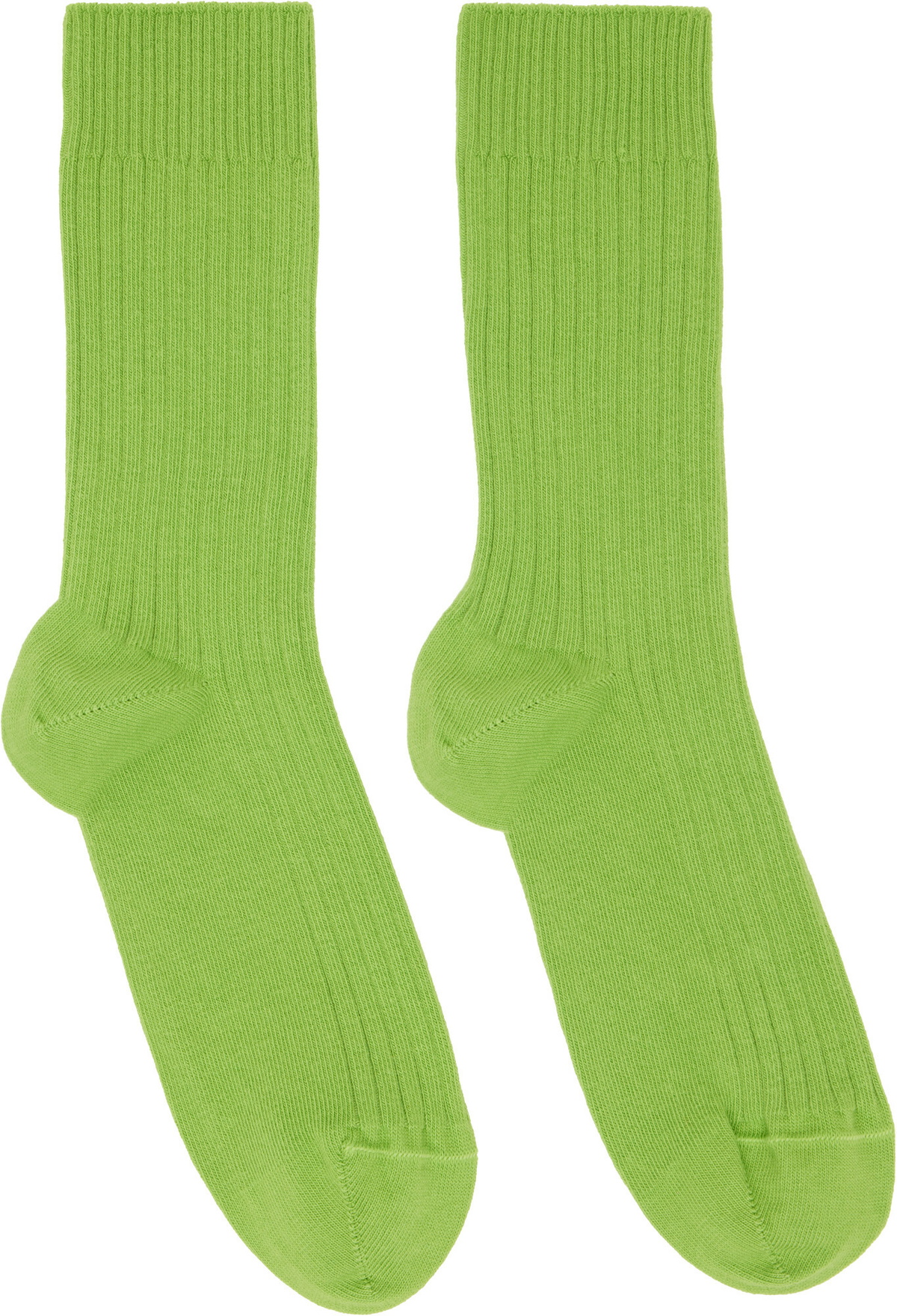Baserange Three-Pack Multicolor Cotton Rib Overankle Socks